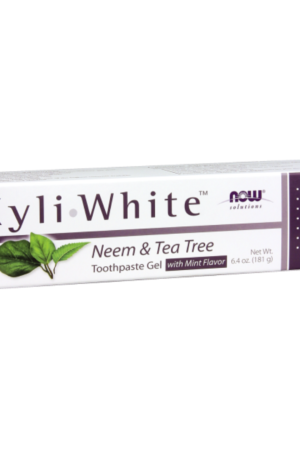 Now Xyliwhite Neem & Tea Tree with Mint Toothpaste Gel 181gm - Fluoride & SLS Free